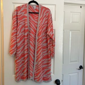 Chicos Tiger Stripe Duster